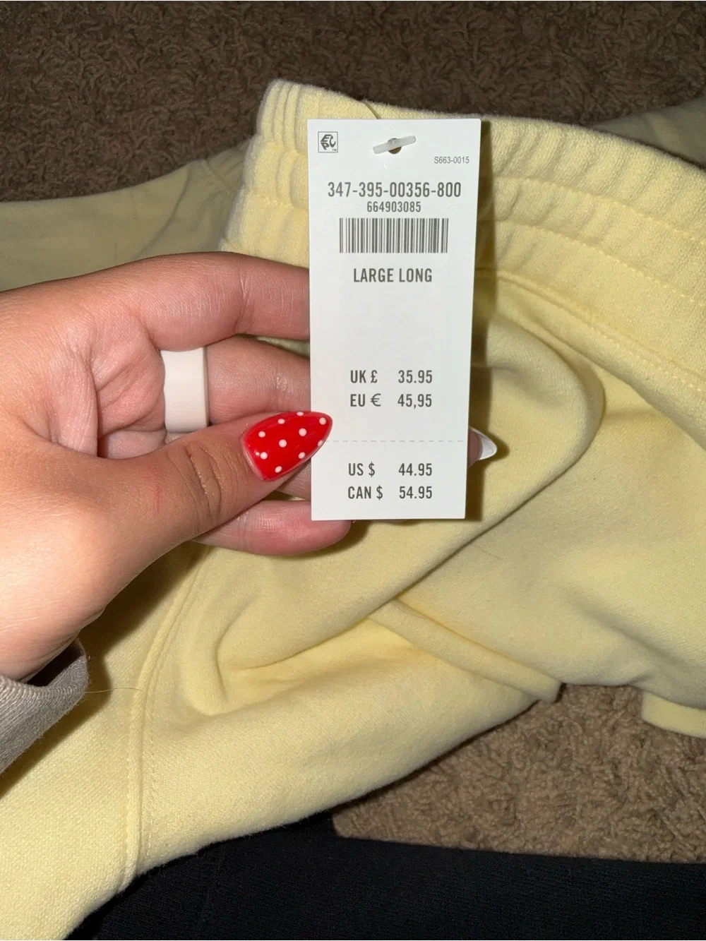 hollister butter yellow sweatpants